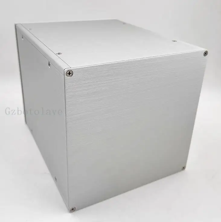 260 tutto l'alloggiamento del filtro di alimentazione multiuso in lega di alluminio 1p/2p interruttore dell'aria caso isolato amplificatore di potenza chassis 206*206*260mm