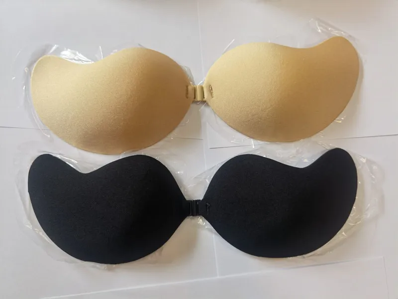 1PC Mango Shape Silicone Chest Stickers Lift Up Nude Bra Self Adhesive Strapless Breast Petals Invisible Cover Pad Underware