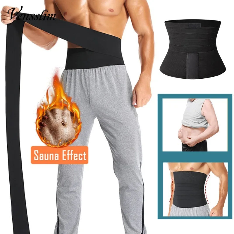 Mens Waist Trainer Abdomen Reducer Snatch Me Up Bandage Wrap Slimming Belt Body Shaper Trimmer Corset Belly Shapewear