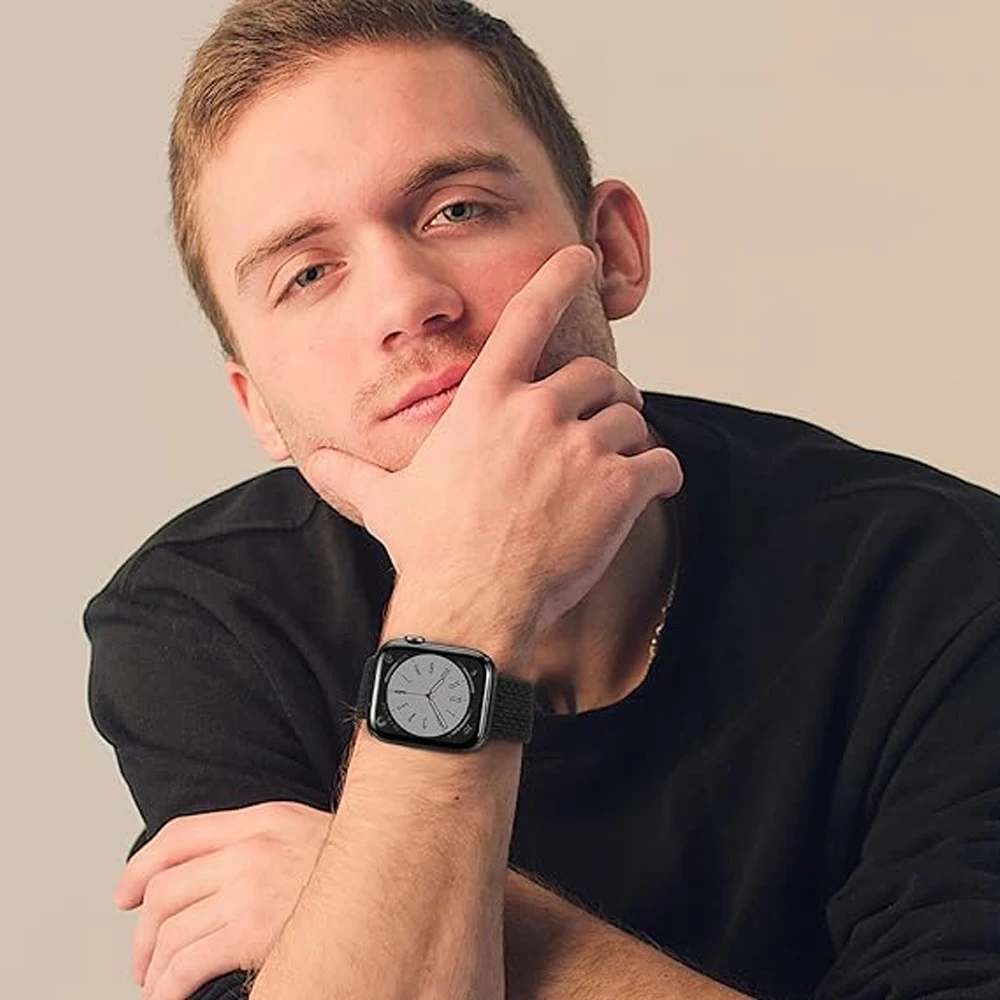 حزام لساعة أبل ، 45 ، 49 ، 44 ، 42 ، 41 ، 41 ، 40 ، 38 ، سوار مضفر ، سلسلة iWatch 9 ، 7 ، SE ، 6 ، 8 ، 5 ، ألترا 4 ، 3