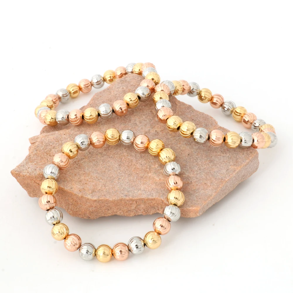 

NYH 3pcs Waterproof Mixed Color Bead Elasticity Men's and Women's Bracelet