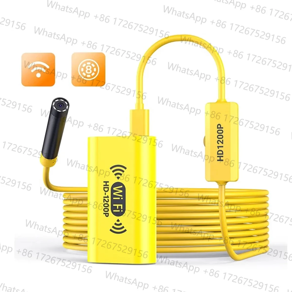 5.5mm 720P USB/WIFI Endoscope Camera Water-proof CMOS Borescope Water-Proof IP66 Digital Microscope CMOS Borescope