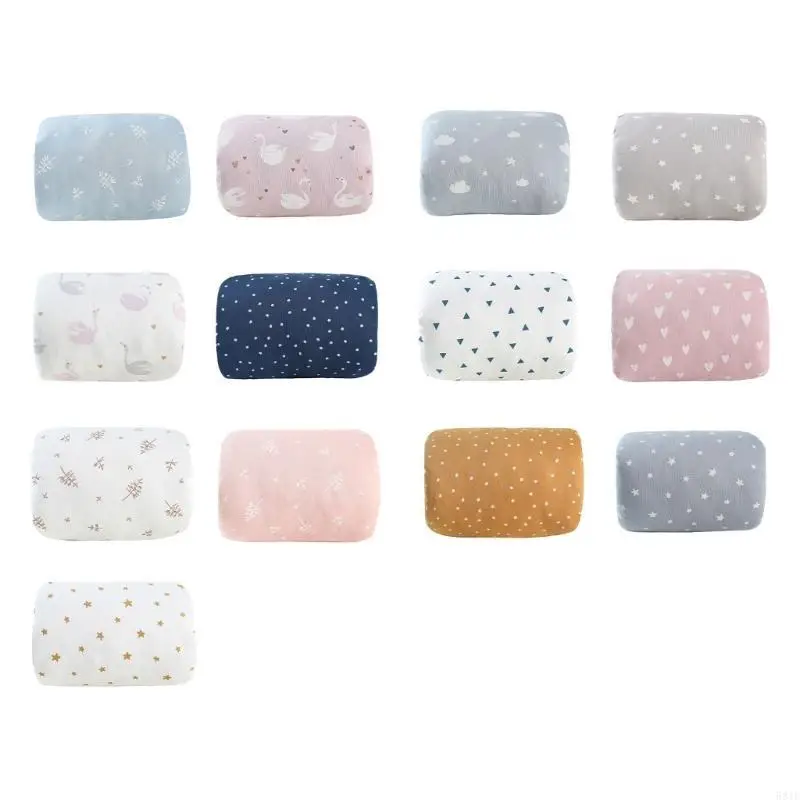 

581F Arm Pillow Breastfeeding Pillow Soft Cotton Nursing Pillow Printed Pattern Bottle Feeding Pillows for Newborn Toddler