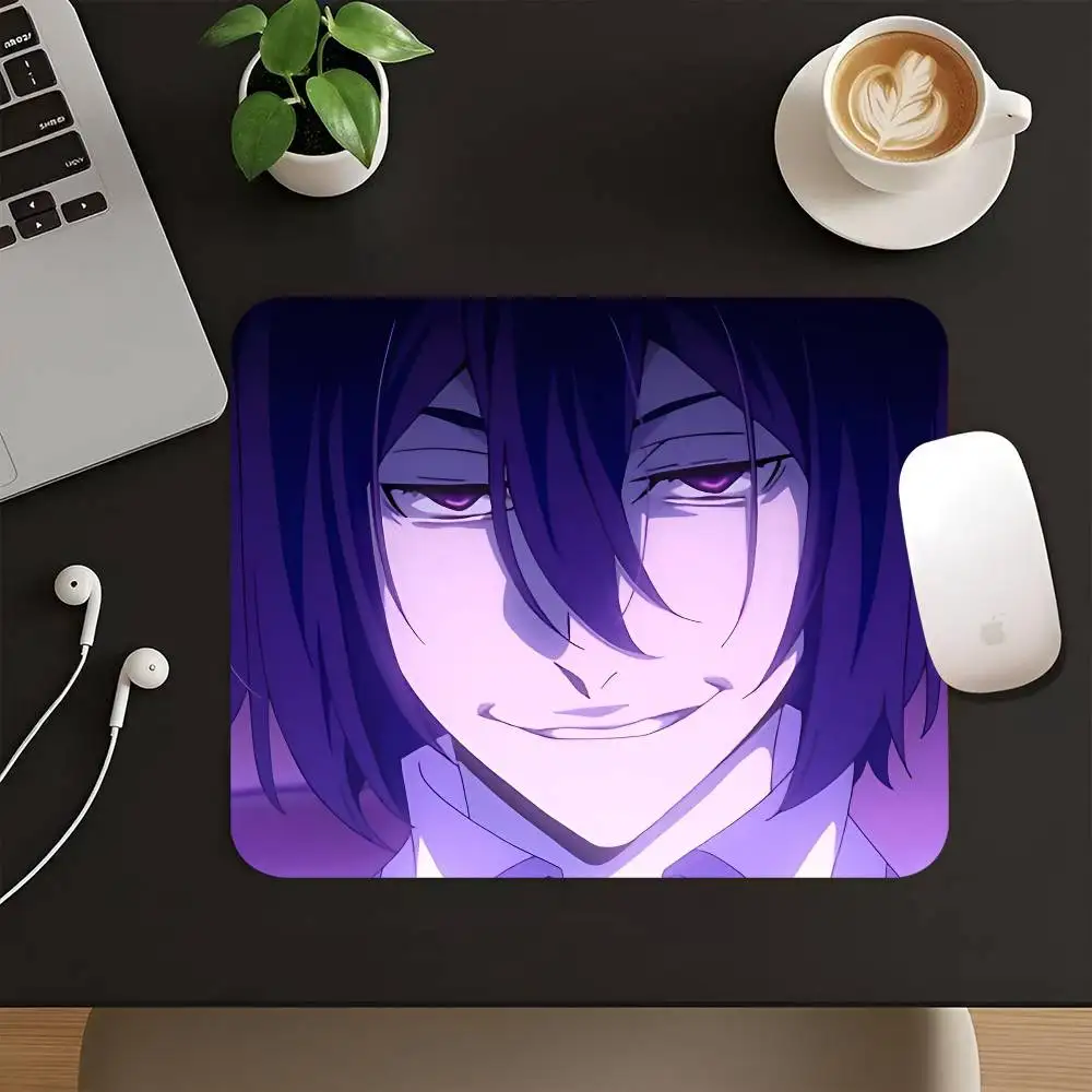Anime Fyodor D From B-Bungo Stray Mousepad Small LockEdge Mouse Pad For Gamers Computer Desk Pad Rectangular Anti-slip Rubber