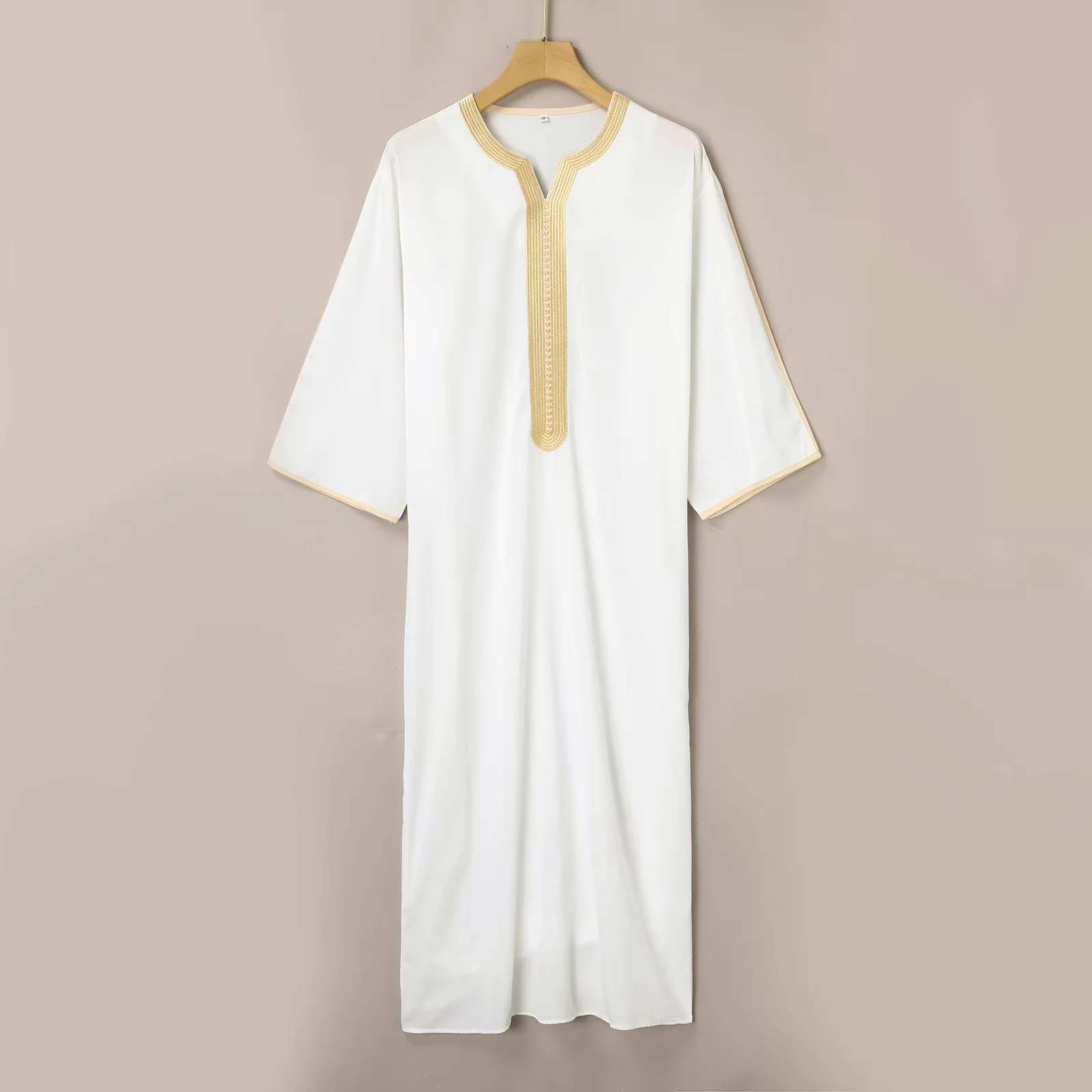 جديد التقليدية الشرق الأوسط العرقية نمط الرجال رداء فاخر مطرز الرجال رداء فضفاض #1