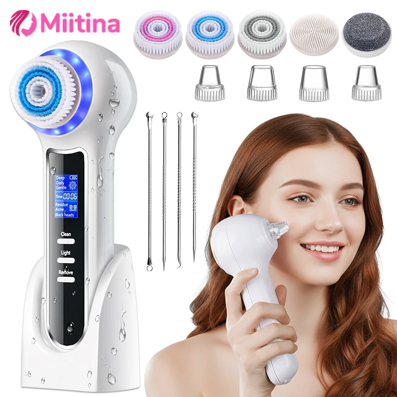 

Electric Cleansing Brush facial cleansing brush manual massage facial soft bristles exfoliator Face Beauty Skin Care Waterproof