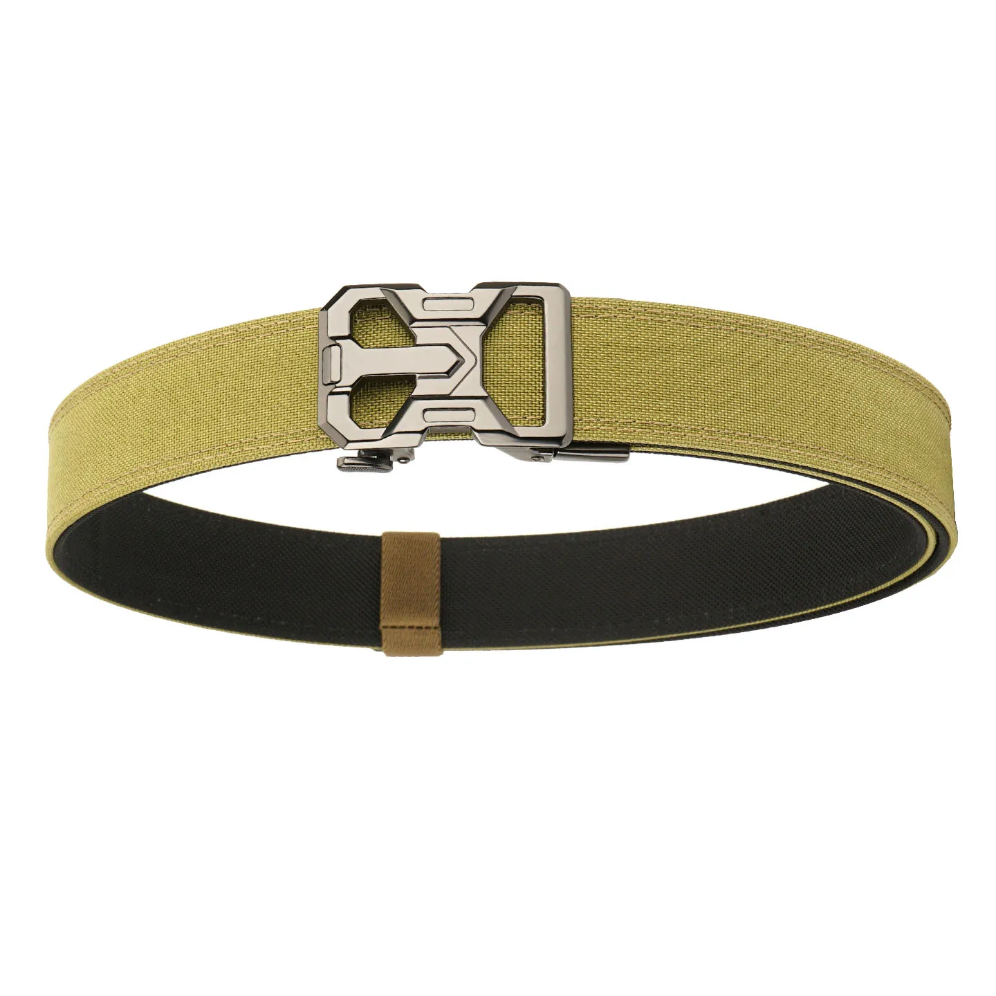 

Новый жесткий тактический ремень для мужчин с металлической автоматической пряжкой IPSC, ремень для пистолета 1100D, нейлоновый военный ремень, уличный спортивный пояс EDC, мужской