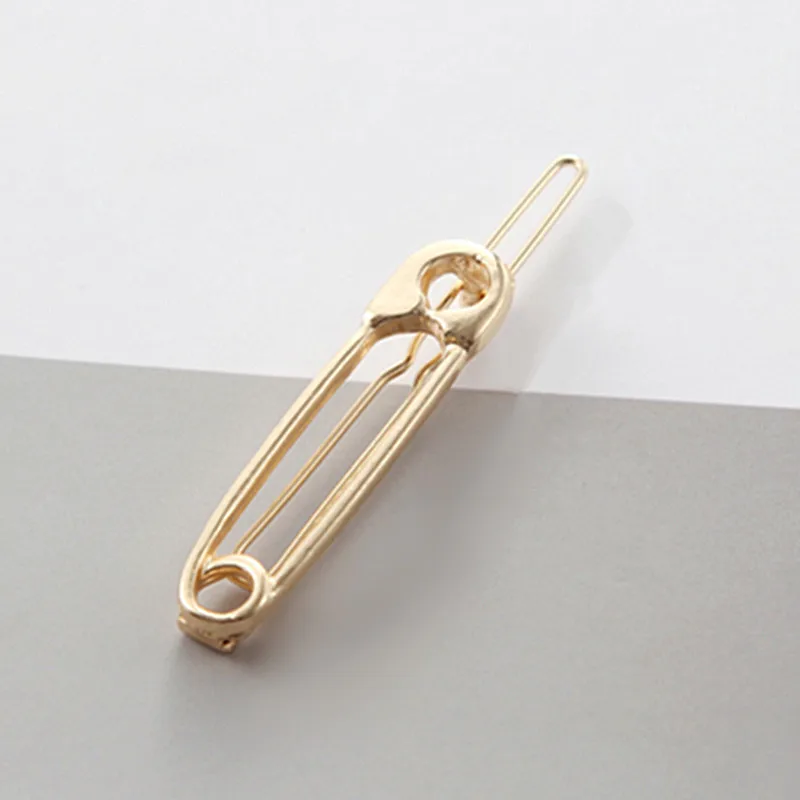 Europe And The United States Accesorios Para El Pelo Simple Metal Pin Hairpin Girls Vintage Gold Color Hairpin Hair Accessories