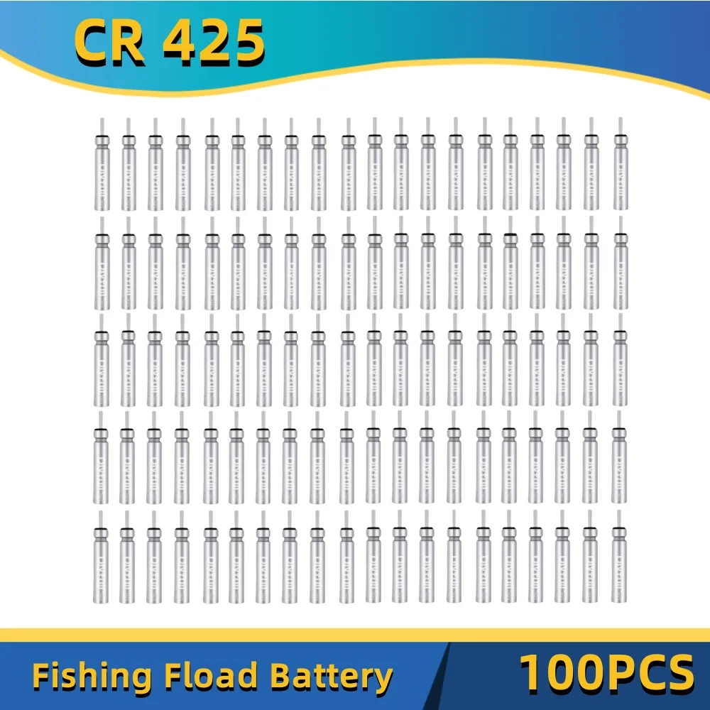 

100 шт. 3 В CR425 CR435 CR322 CR311 CR316 светящаяся электрическая батарея поплавки для рыбалки литий-контактный аккумулятор инструмент CR425 батарея поплавки