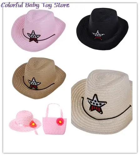 New Arrival chapeau kids Fashion Cowboy Hat For Kid Boys Girls Party sombrero leather Costumes Cowgirl Hats Caps Cowboy Hats