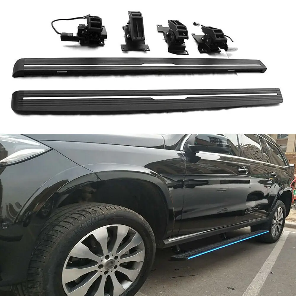 2Pcs Fit for Mercedes Benz GLE W166 2013-2019 Deployable Electric Running Board