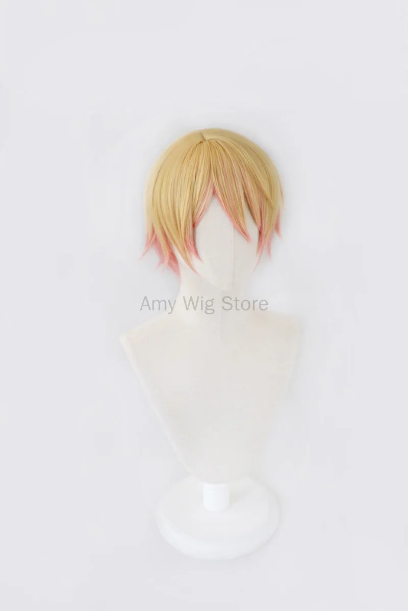 New Halloween Cosplay Tenma Tsukasa Cosplay Wig Anime 30cm Cosplay Hair Gradient Heat Resistant Wigs