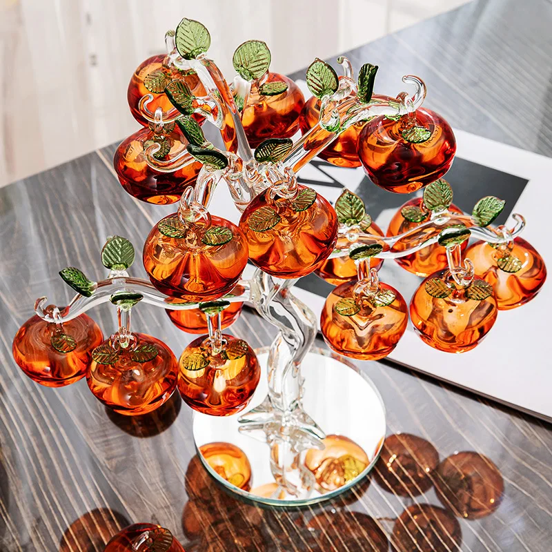 Best-Selling in Stock Wholesale All the Best Crystal Persimmon Tree Room Desktop Crafts Living Room Home Ornaments image 4
