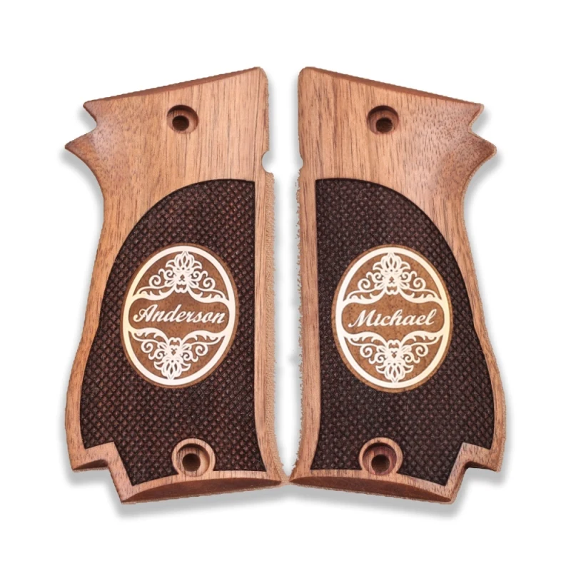 KSD Brand SAR (Unwavering) K 2 45 Compatible Walnut Grips Diamond