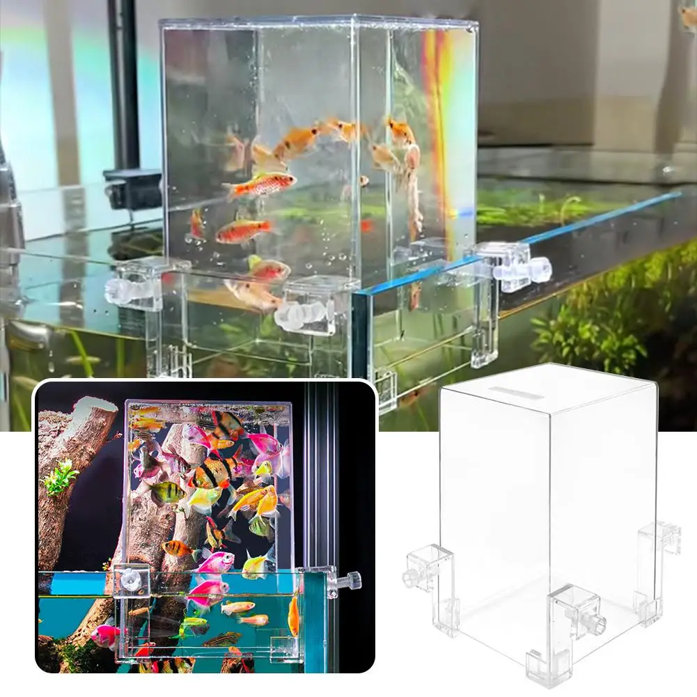 Negative Pressure Fish Tank Practical Fish Tank Small Tank Tank Transparent Accessories Pressure Fish Fish Fish Tank Suspen Y4Y1