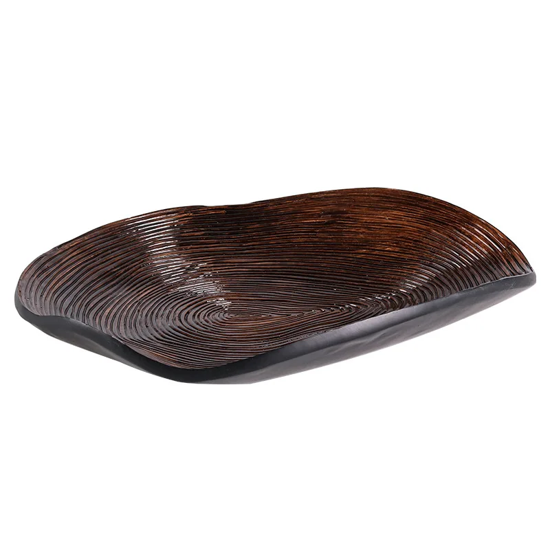 Modern Chinese Style Serving Tray Unique Fruit Snack Plate Contemporary Display Storage Creative Model Home Decor Present