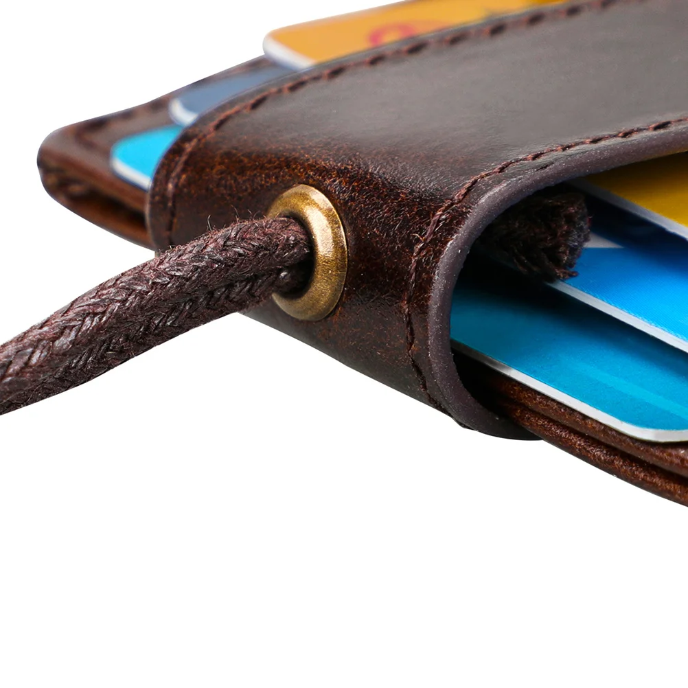 

Id Badge Holder Hanging Neck Style Rfid Card Passport Certificate Protection Lightweight Lanyard Name Tag Protector For Work