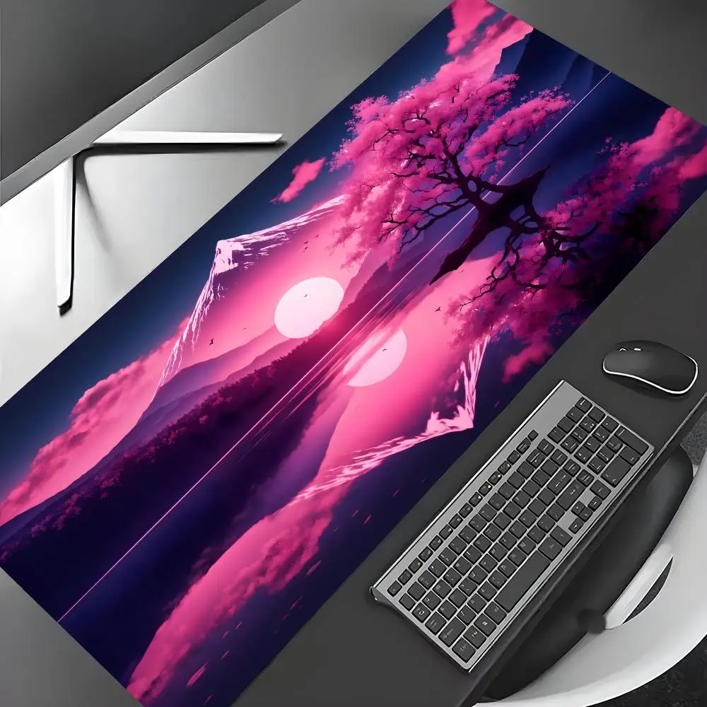 

Artistic fantasy of Mount Fuji Mouse Pad Desk Mat Gaming mat gamer pc accessories rubber anti-slip keypad expansion mousepad