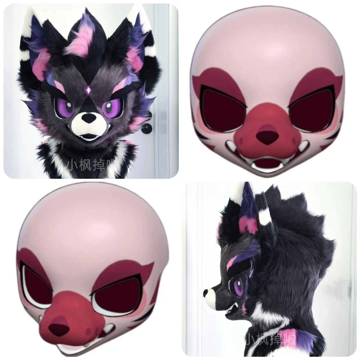 

Kemono Short Snout Base Mask Fursuit Resin Kig Serie Beast Suit Skull Furuit Costume PLA Printed Skull DIY Accessories