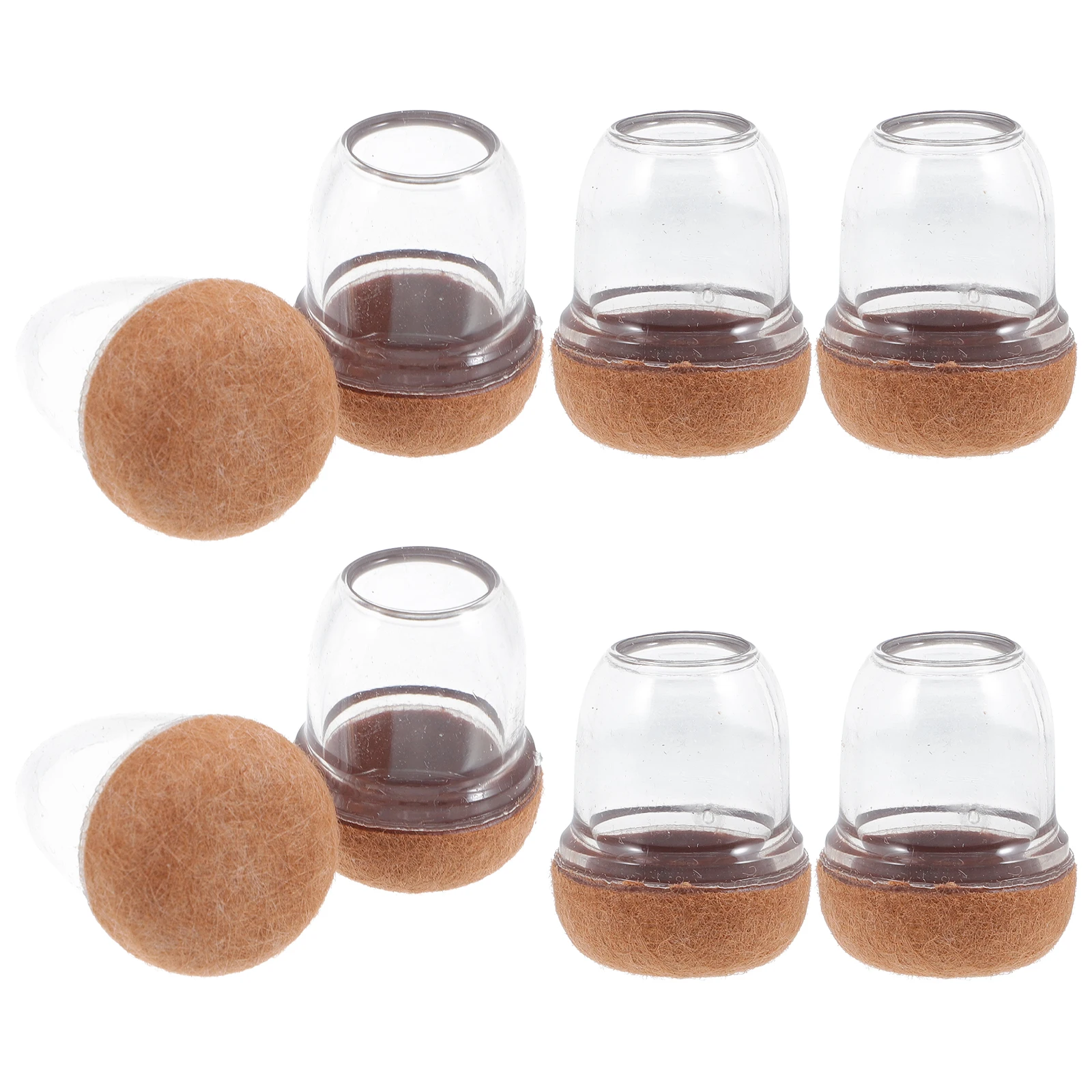 

8 Pcs Chair Leg Protector Caps Furniture Legs Table Feet Desk Sofa Bed Hardwood Floor Protectors Noise Reduction TPE Material