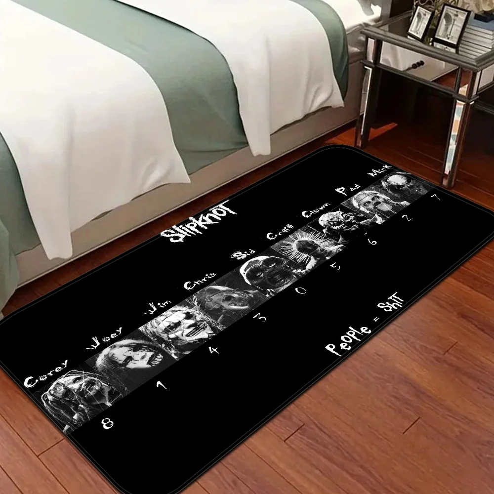 S-Slipknot Band Floor Mat INS Style Soft Bedroom Floor House Laundry Room Mat Anti-skid Bedside Area Rugs