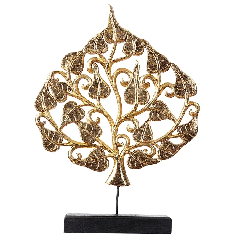 Decorative Bodhi Tree Carving Decoration Ornaments Southeast Asian Style Wood Carving Decoration Hallway Living Room Crafts