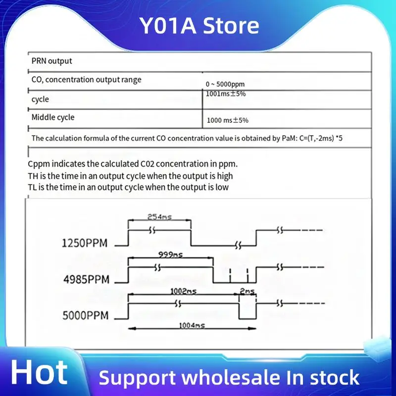 

Y01A 2X MH-Z19 MH-Z19C ИК-модуль инфракрасного датчика CO2 Датчик углекислого газа NDIR аксессуары