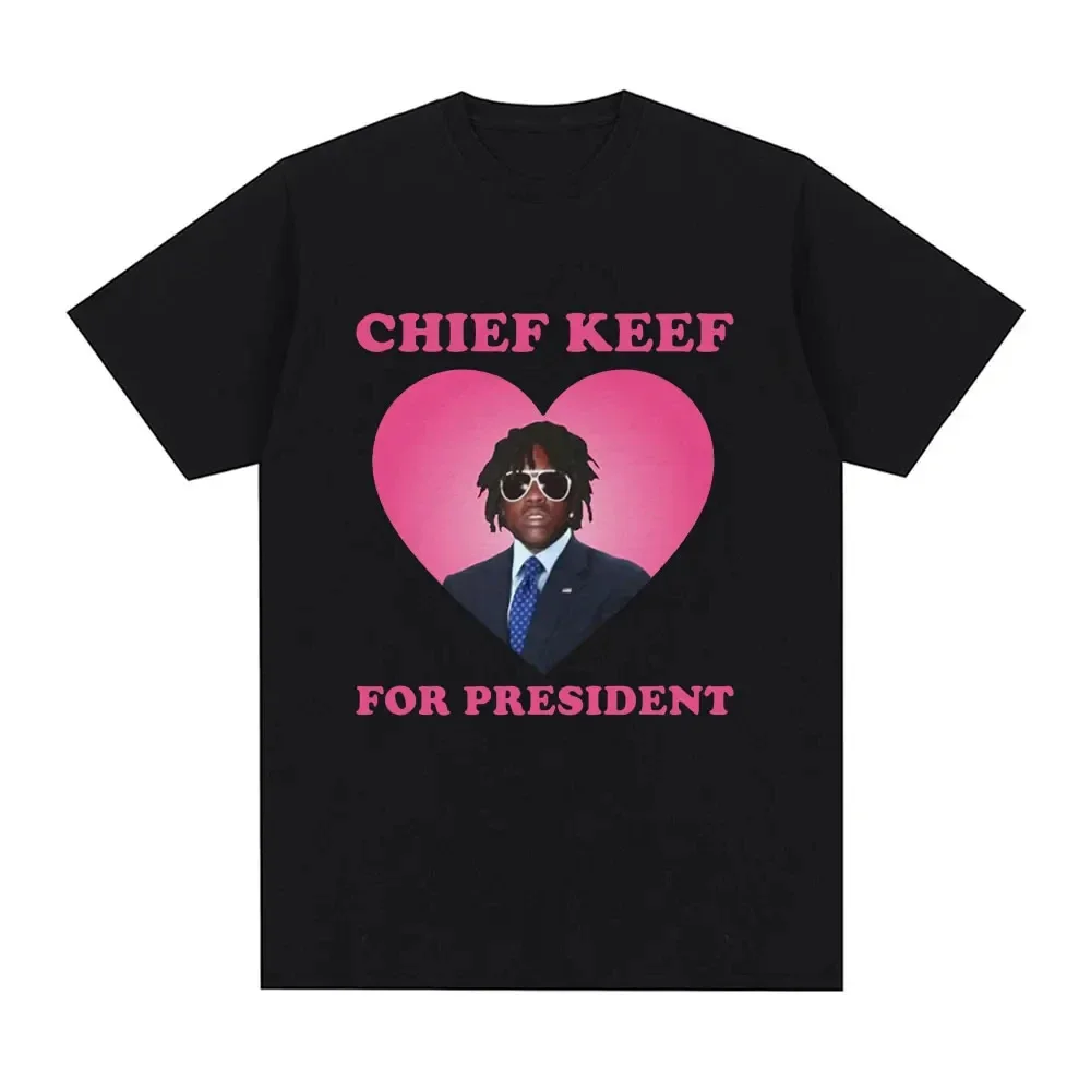 I Love Chief Keef T Shirt Women's Fashion Casual Short Sleeve T-shirt Gothic T-shirts Hip Hop Streetwear Crew Neck Top Tees