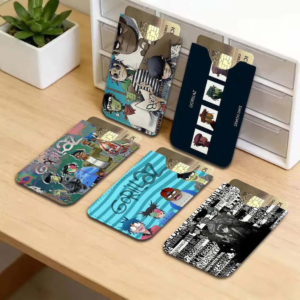 Music Cool Band G-gorillaz Card Protect Credit Bank Card Holder Case Slim Wallet Protector for Men Travel Shopping