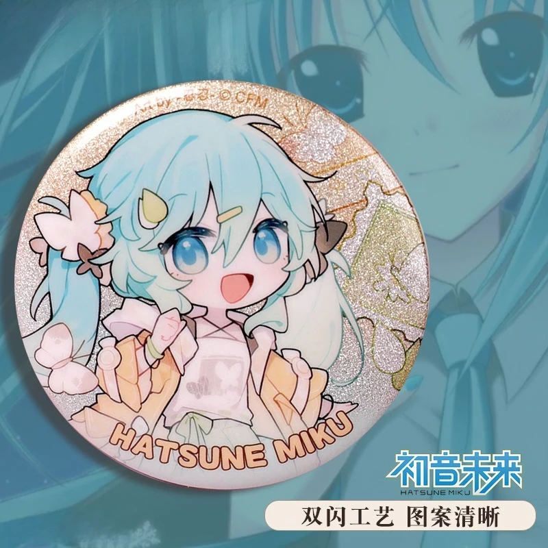 مجموعة شارات محيطية للرسوم المتحركة Hatsune Miku مكونة من 3 قضبان و Chuyin اضغط على قلم محايد ST للذهاب إلى سلسلة المشي لمسافات طويلة معًا #4