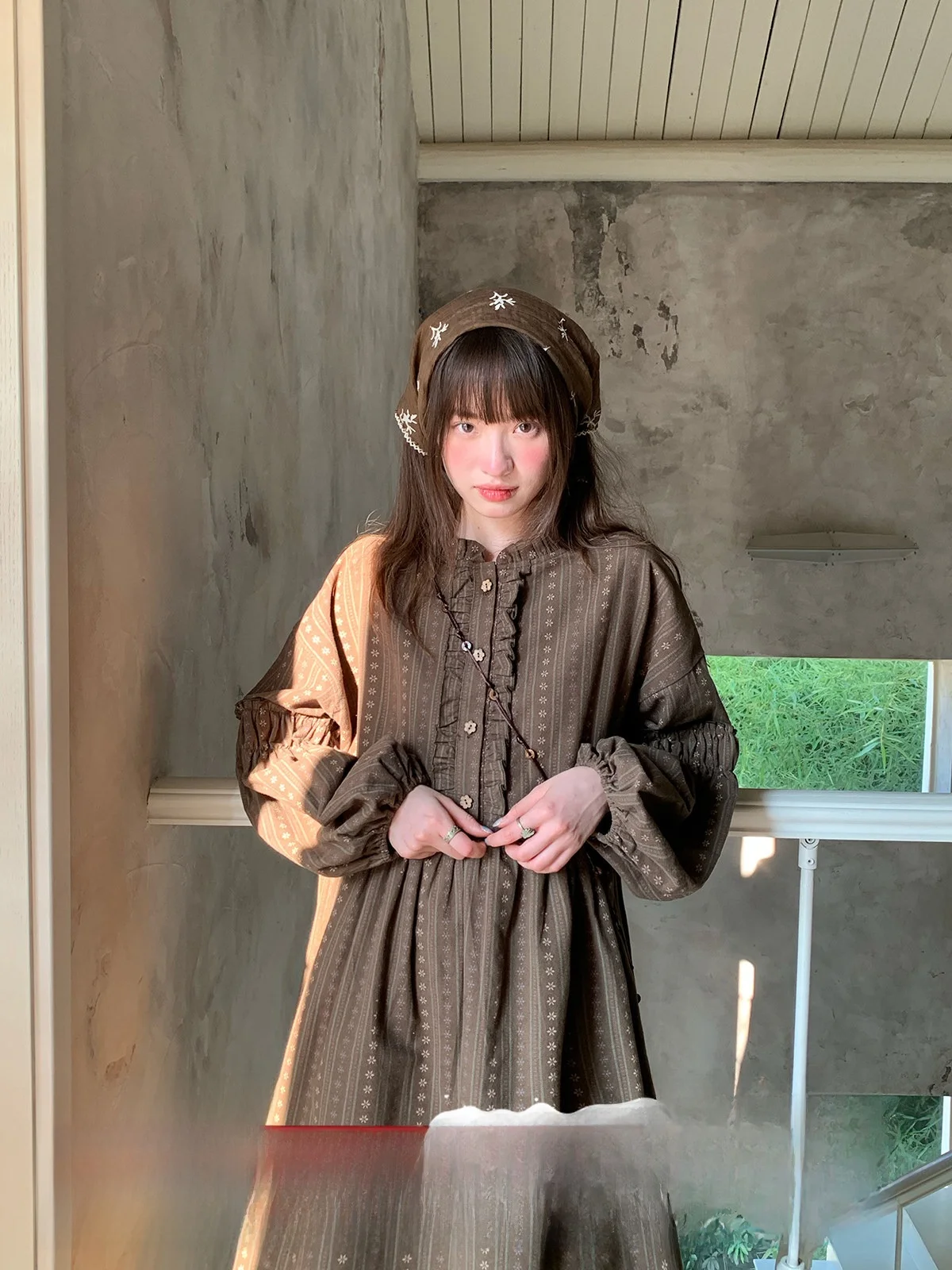 

Повседневное женское платье Lazy Artistic Deep Moss в стиле кантри, длинное, для комфортных поездок, из полиэстера и хлопка.