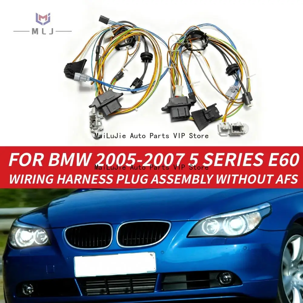

For 2005-2007 BMW 5 Serises E60 E61 Headlight Wiring Harness Headlight Internal Wire Harness Plug Without AFS Car Accessories