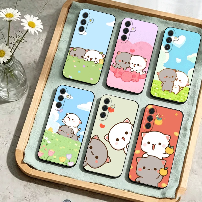 Cartoon Cute Peach Goma Phone Case For Samsung Galaxy A17 A16 A15 A14 A13 A57 A56 A55 A54 A53 A37 A36 A35 A34 A33 A27 A26 A25 A2