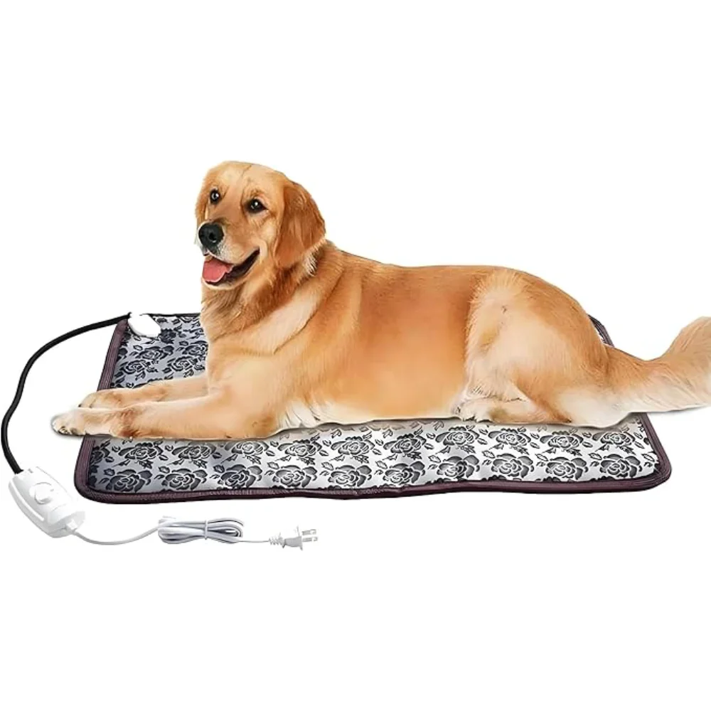 Pet Electric Heater Blanket Waterproof Anti Biting Wear-resisting Adjustable Temperature Pet Footprints Electric Blanket Dog Mat