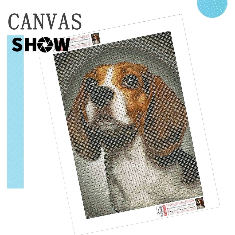 AZQSD Diamond Painting Kit Dog Animal Gift Picture Of Rhinestones 5d DIY Cross Stitch Round Drill Embroidery 30x40cm Home Decor