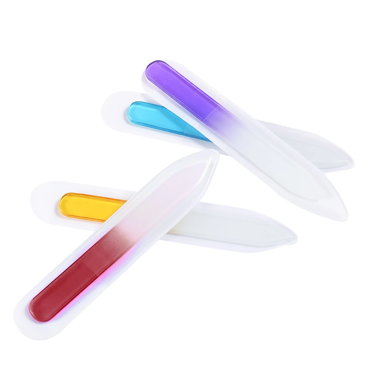 6 قطعة ملفات الأظافر المهنية الكريستال والزجاج مبرد أظافر كتلة 9 سنتيمتر مسمار الرملي الملفات المحمولة مانيكير أداة الملحقات