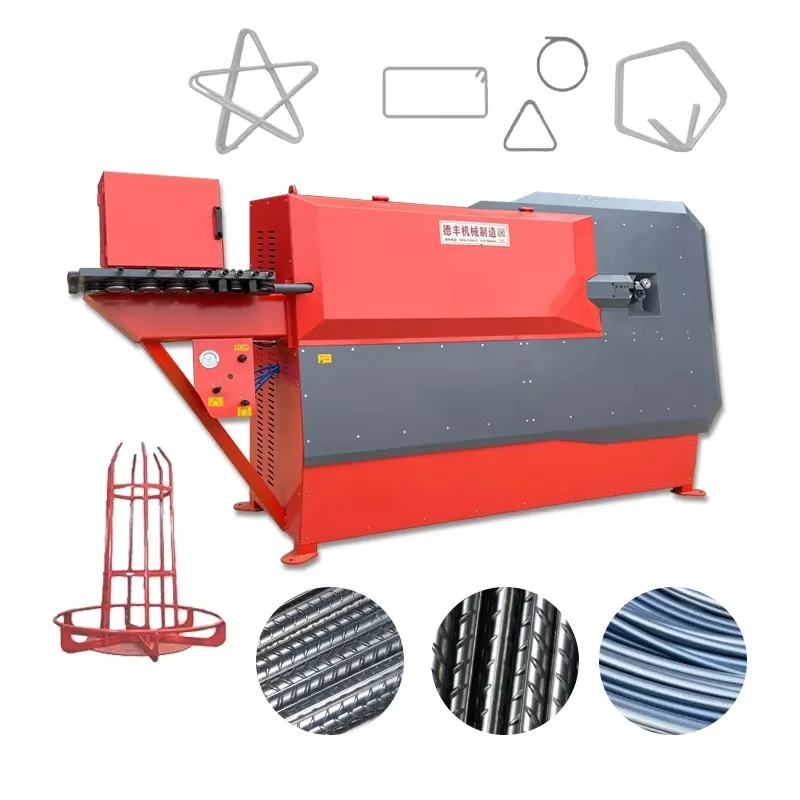 Customized Single And Double Line Intelligent CNC Rebar Bending Hoop Machine Fully Automatic Straightening Bending Hoop Integrat