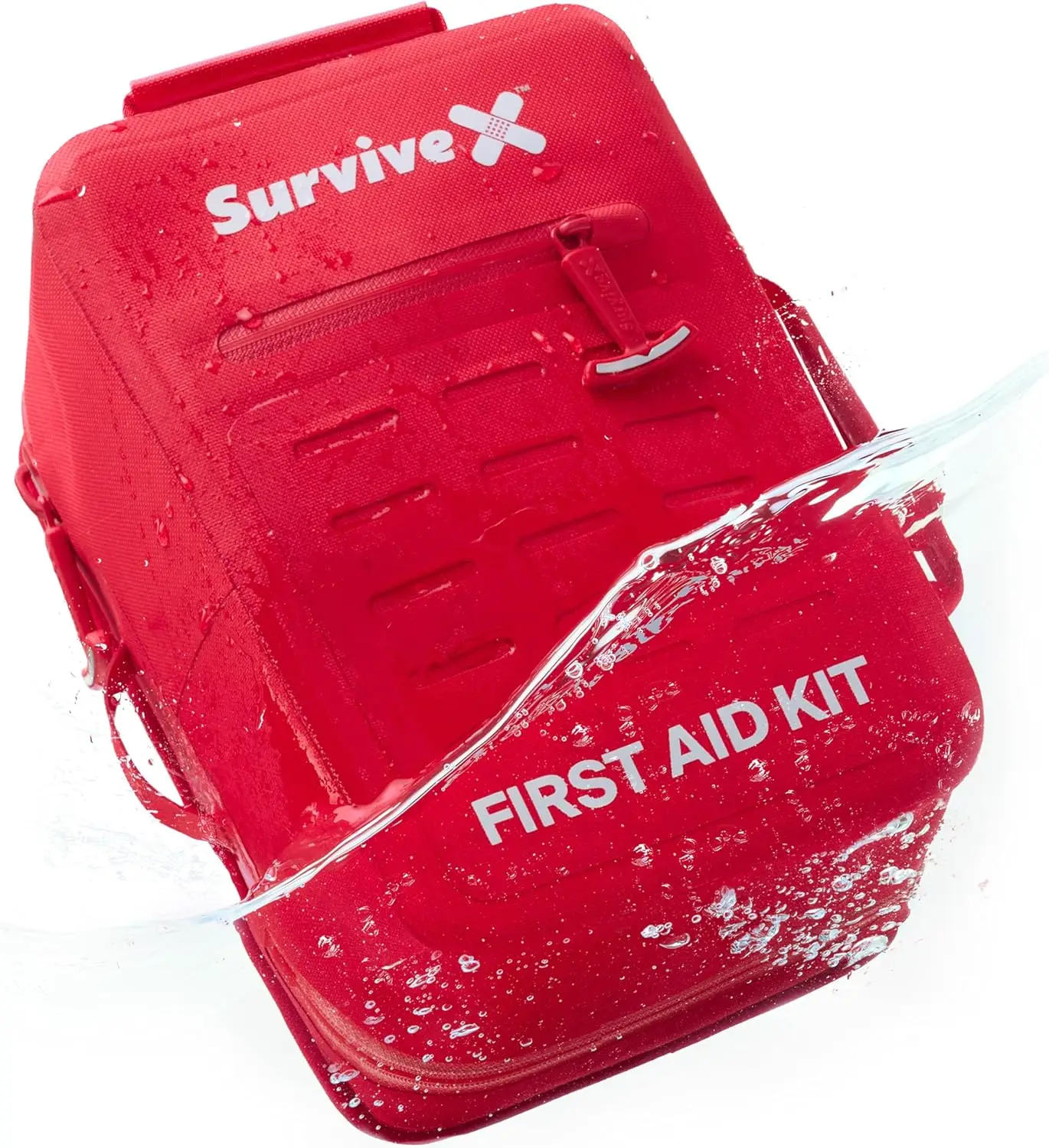 Large Waterproof First Aid Kit for Car, Travel & Home - Emergency Kit for Hiking, Camping, Backpacking and Outdoors