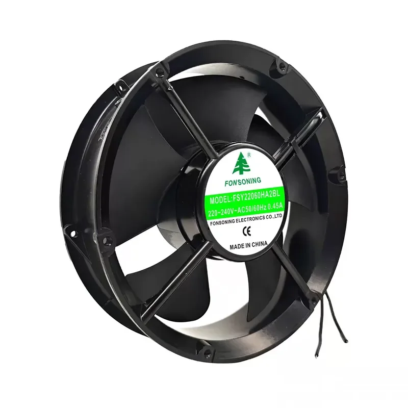 For FONSONING New FSY22060HA2BL 220V 0.45A 22060 22CM Cabinet Cooling Fan
