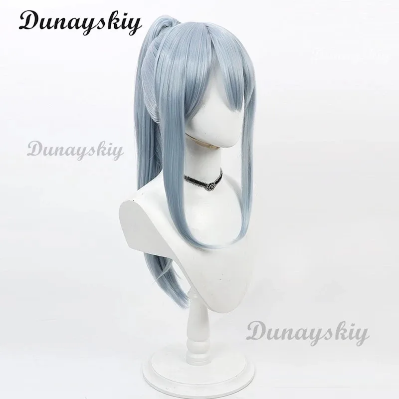 

2025 иiyi Mashle Abyss Razor, парик для косплея, хвост, челка, серый, синий, прямые синтетические волосы, аниме, волшебные мышцы, головной убор для ролевых игр