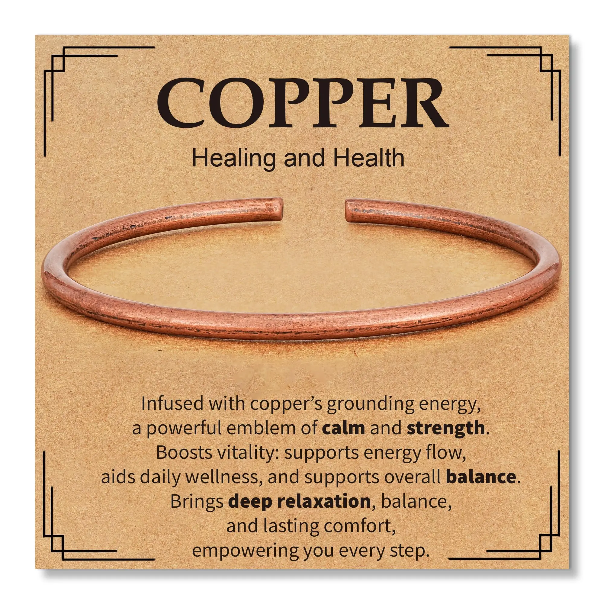 Pure koperen armbanden voor dames en heren, waterdicht, helende armbanden, verstelbare dikke helende koperen armband, sieraden cadeau