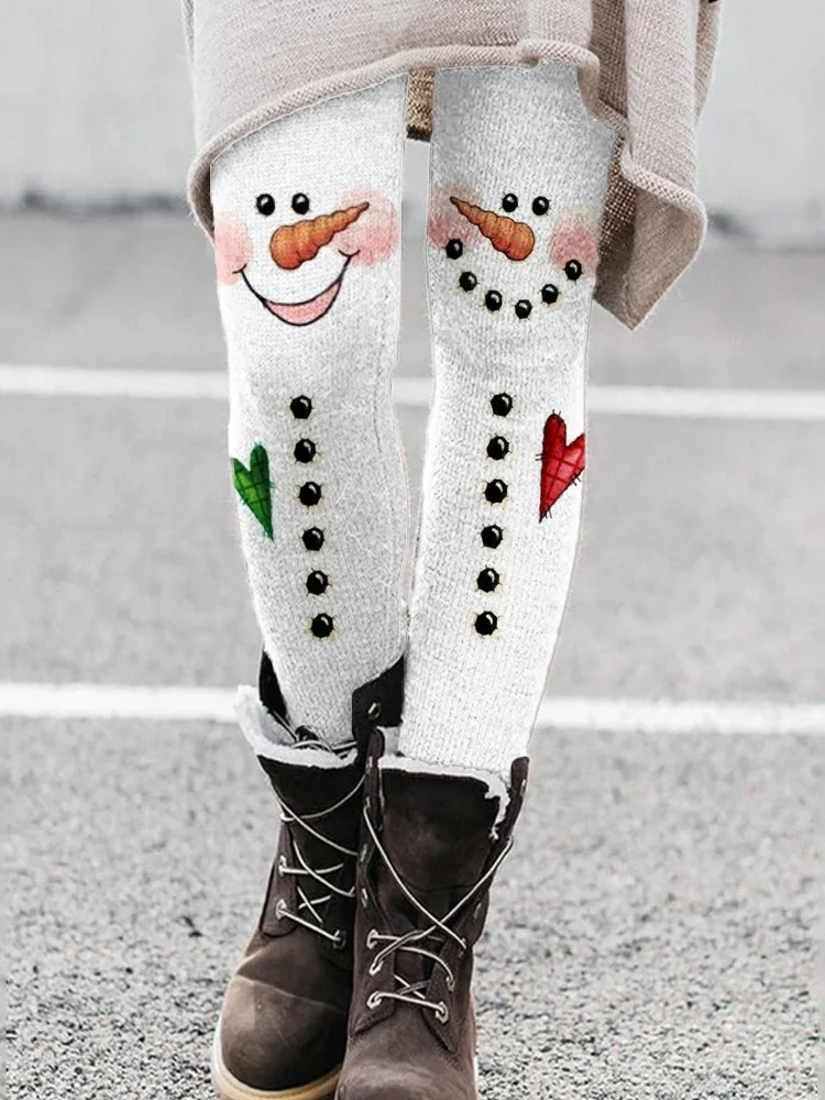 Christmas Casual Leggings Print Fashionable Women'S Trousers Casual In Various Styles Festival Casual Pants Women's Leggings