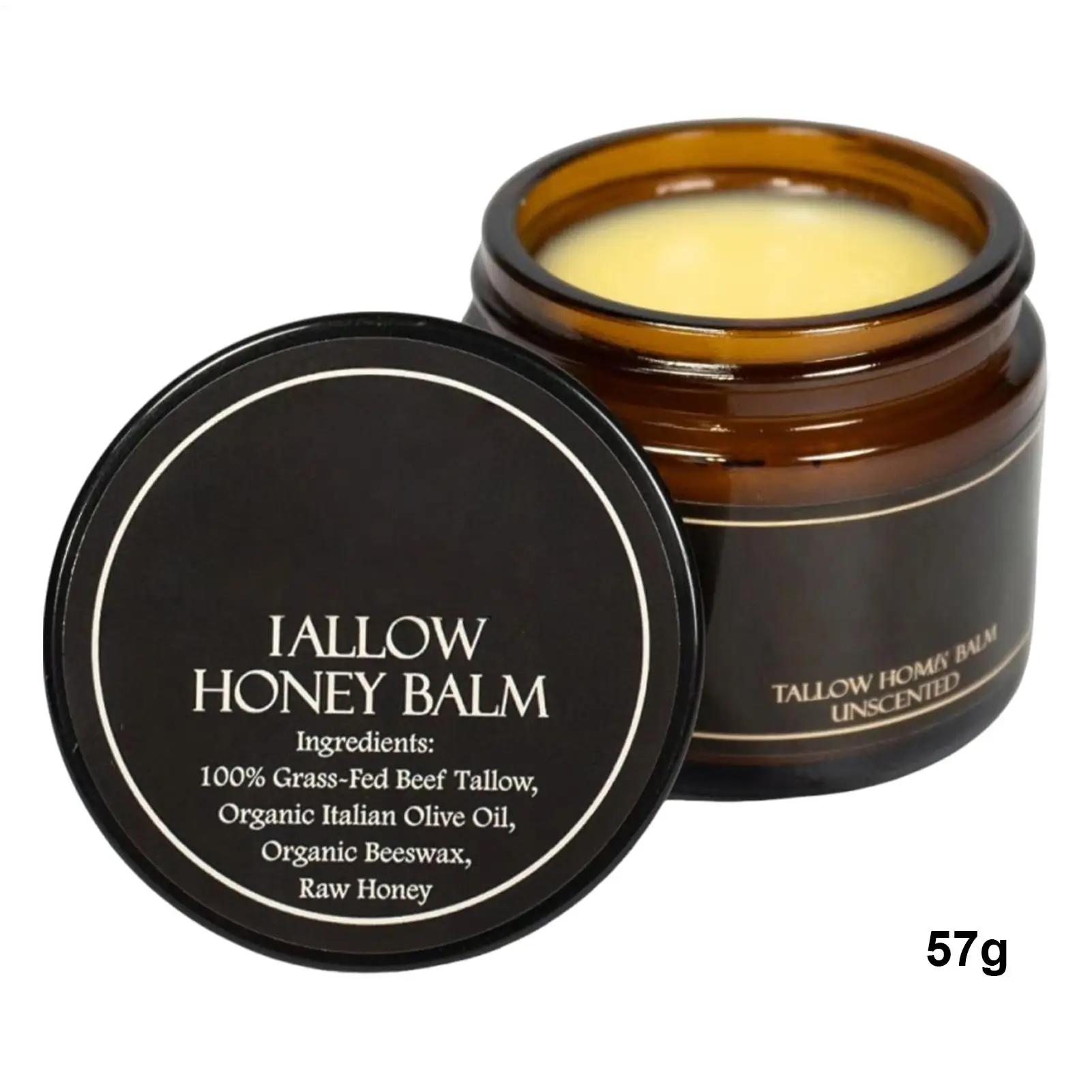 بلسم الشفاه مع العسل الخام المضاف 57 جرام كريم مهدئ للوجه بلسم ترطيب الوجه للرجال والنساء والسفر المنزلي وشفاه الجسم #6