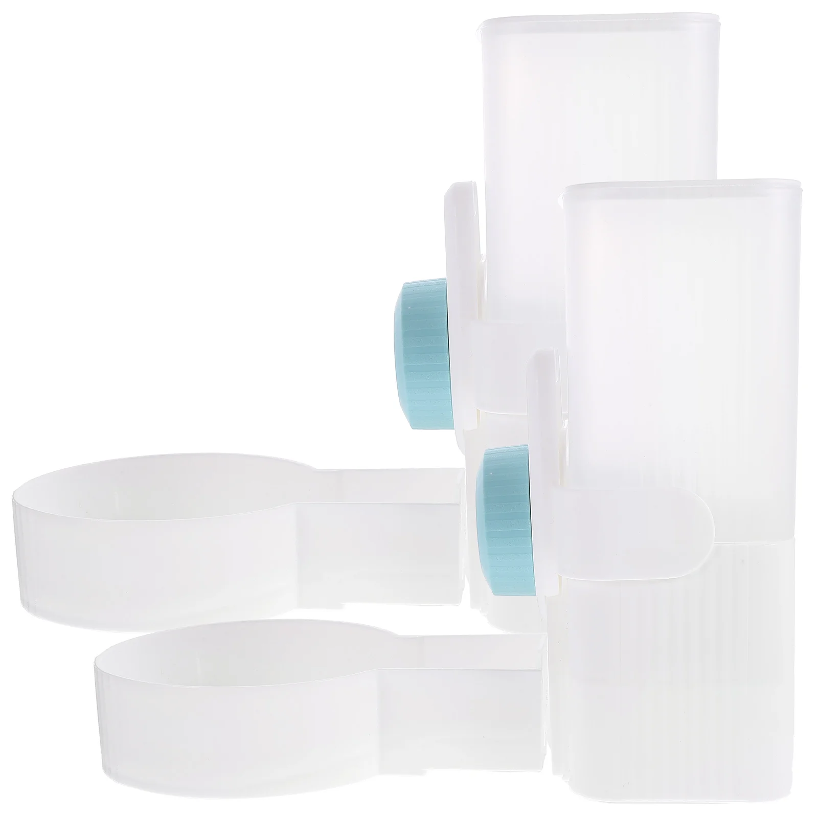 

2pcs Automatic Pet Feeder Dispenser For Dogs Cats Self-Filling Water Bottle Bowl Wear-Resistant Lightweight Hanging Type Easy