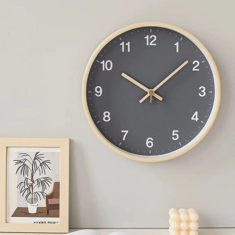 Modern Clockwork Round Wall Clock Digital Silent Mechanic Office Accessories Wall Clock Nordic Reloj Digital De Pared Wall Decor