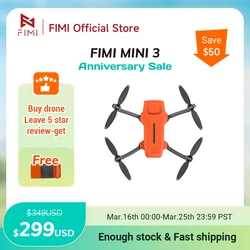 FIMI MINI 3 new Camera Drone 249g 4K 60fps AI Super Night Video 9KM flight distance 1/2-inch 48MP Sensor mini pro drone