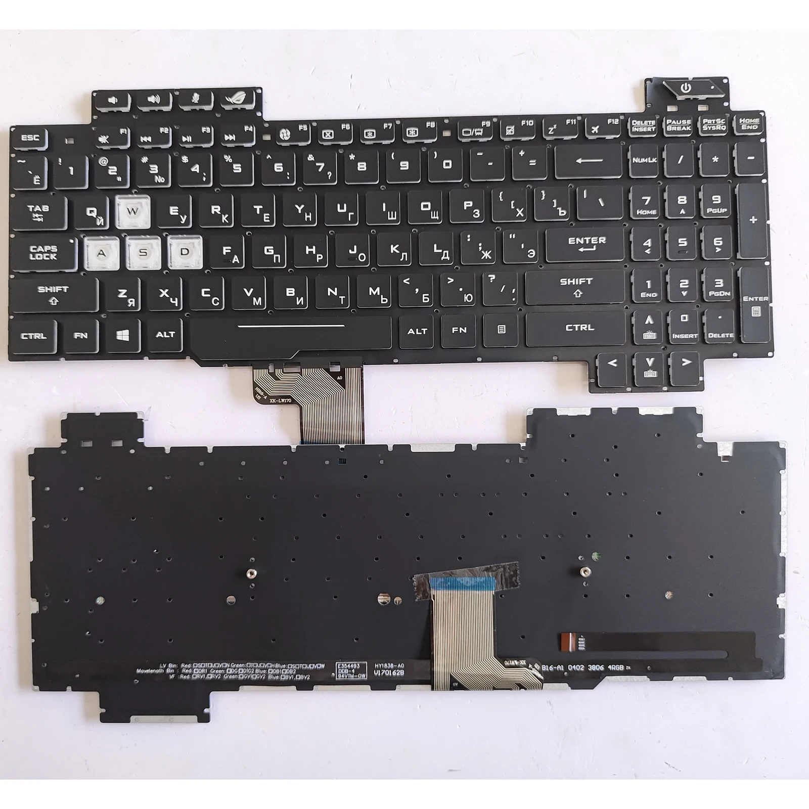 RU Layout for Asus GL504 GL504GV GL504G GL504GM GL504V GL504GS GL504GV Laptop Keyboard