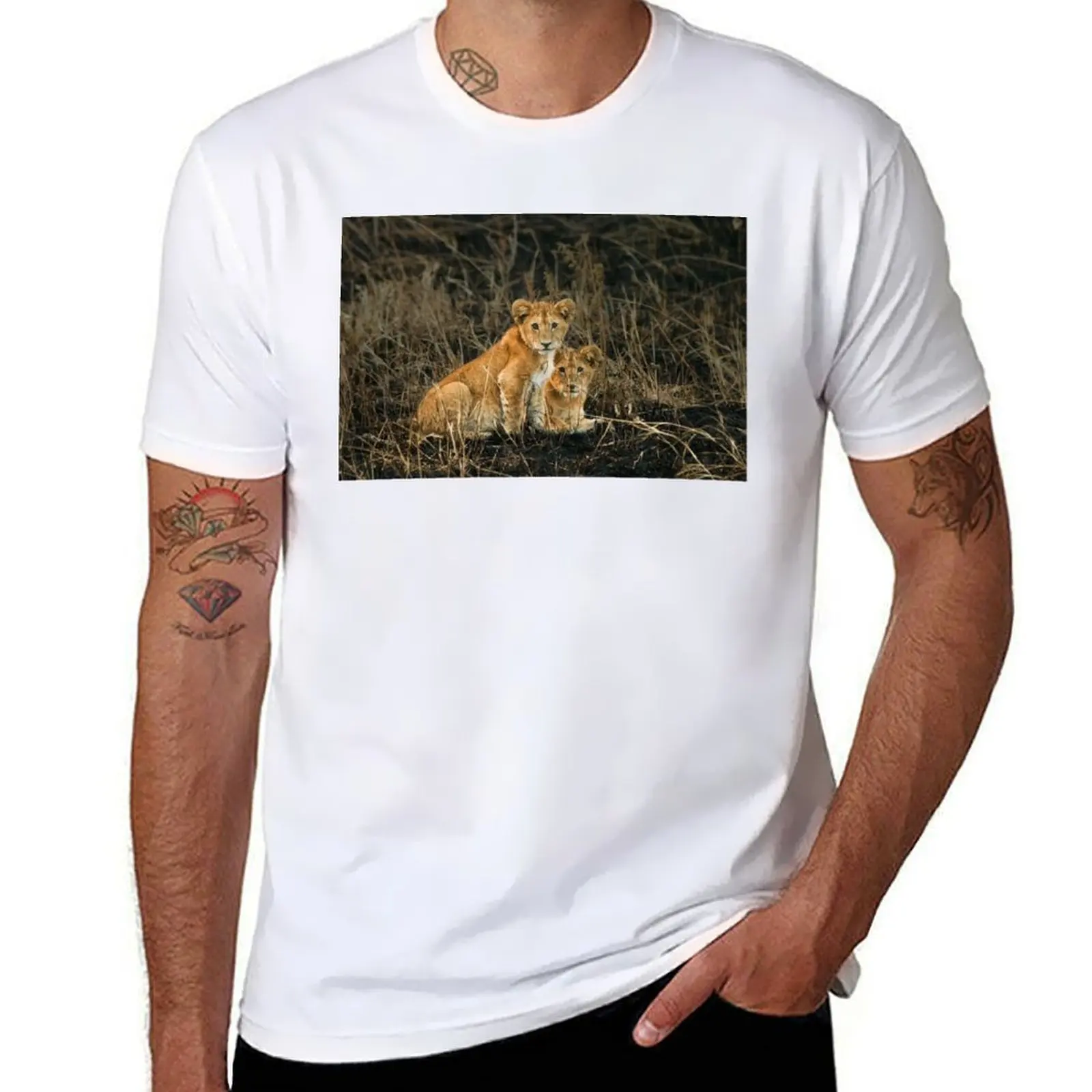 

Twin gazes T-Shirt t shirts for man cotton funny mens graphic t shirts T-Shirt