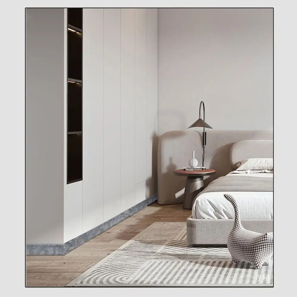 2M/Roll DIY Thickened Skirting Line Self Adhesive Anti-collision Wall Sticker Soft 3D Corner Line Bedroom