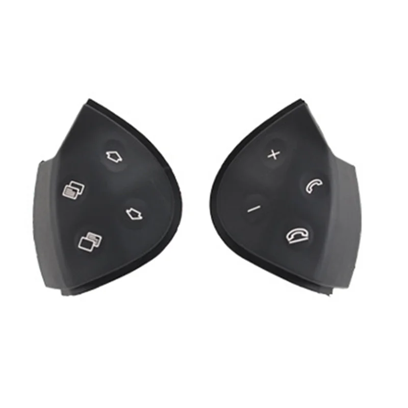 Car Steering Wheel Switch Control Button Trim Cover for Mercedes Benz E-Cl  W211 E320 E350 E550 2003-2006 Black